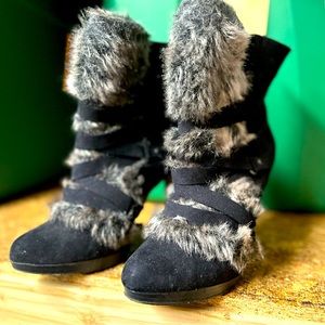 Stunning and Classy Aldo Faux Fur Stiletto Booties